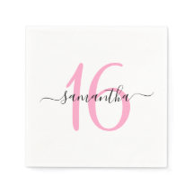 Personalisiert rosa Süße 16