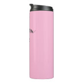 Personalisiert-rosa-Thermaltumbler - Travel Mug Thermosbecher (Nach rechts gedreht)