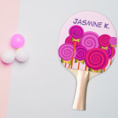 Personalisiert rosa tischtennis schläger