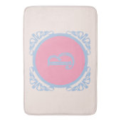 Personalisiert rosa und blau badematte (Vorderseite Vertikal)