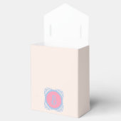 Personalisiert rosa und blau geschenkschachtel (Geöffnet)
