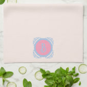Personalisiert rosa und blau geschirrtuch (Gefaltet)