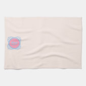 Personalisiert rosa und blau geschirrtuch (Horizontal)