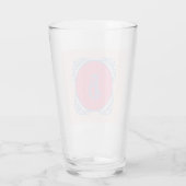 Personalisiert rosa und blau glas (Rückseite)