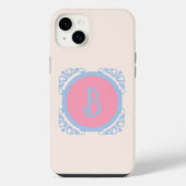 Personalisiert rosa und blau iPhone hülle (Rückseite)
