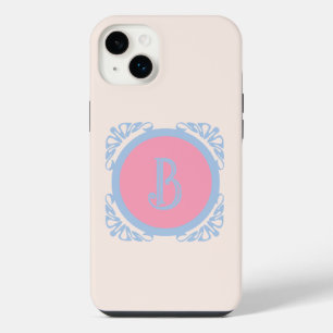 Personalisiert rosa und blau iPhone 14 plus hülle