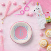 Personalisiert rosa und blau pappteller (Party)
