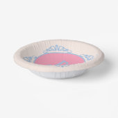 Personalisiert rosa und blau pappteller (Gewinkelt)
