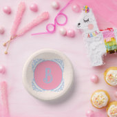 Personalisiert rosa und blau pappteller (Party)