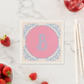 Personalisiert rosa und blau serviette (Beispiel)
