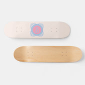 Personalisiert rosa und blau skateboard (Horizontal)