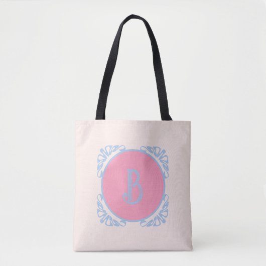 Personalisiert rosa und blau tasche (Vorderseite)