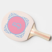 Personalisiert rosa und blau tischtennis schläger (Seitenansicht)