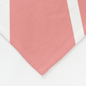 Personalisiert, rosa und braun fleecedecke (Ecke)
