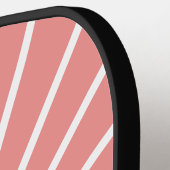 Personalisiert, rosa und braun pickleball schläger (Linke Seite)