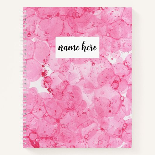 Personalisiert-rosa-Uni-Regular-Notebook Notizblock (Vorderseite)