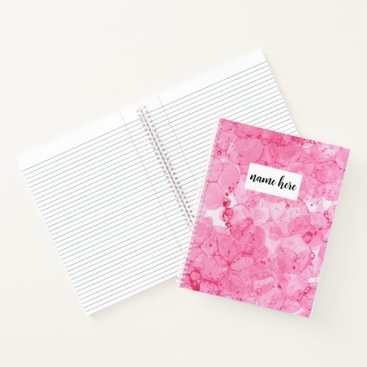 Personalisiert-rosa-Uni-Regular-Notebook Notizblock (Innenseite)