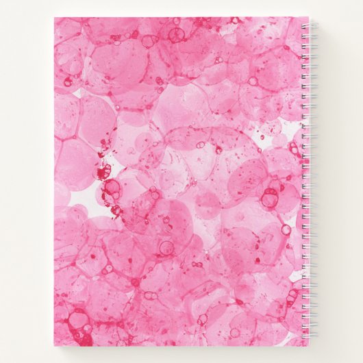 Personalisiert-rosa-Uni-Regular-Notebook Notizblock (Rückseite)