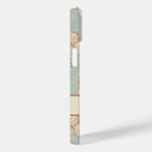 Personalisiert rosa weiße Rose in Blau Case-Mate iPhone Hülle (Rückseite / Rechts)