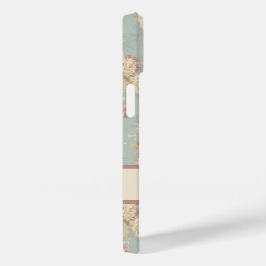 Personalisiert rosa weiße Rose in Blau Case-Mate iPhone Hülle (Rückseite / Rechts)