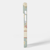 Personalisiert rosa weiße Rose in Blau Case-Mate iPhone Hülle (Rückseite / Links)