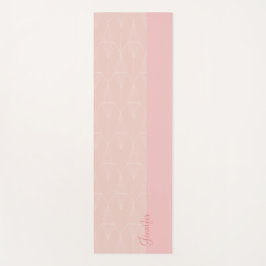 Personalisiert rosa Yoga Mat Yogamatte