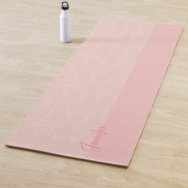 Personalisiert rosa Yoga Mat Yogamatte