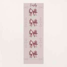 Personalisiert rosa Yogamat mit Bogen Yogamatte