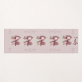 Personalisiert rosa Yogamat mit Bogen Yogamatte (Vorderseite (Horizontal))