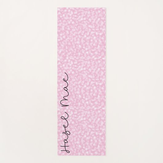 Personalisiert rosa yogamatte (Vorderseite)