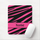 Personalisiert rosa Zebra Print Mousepad (Mit Mouse)