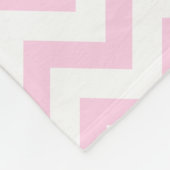 Personalisiert rosa Zickzack Elefant Baby Blanket Fleecedecke (Ecke)