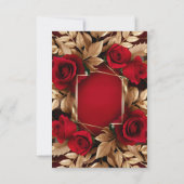 [Personalisiert] Rose Einladung zur Hochzeit (Rückseite)