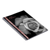 Personalisiert Rose Gold Rose Notebook Notizblock (Rechte Seite)