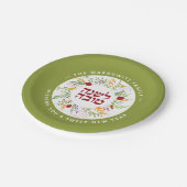 Personalisiert Rosh Hashanah Hebrew Paper Plate Pappteller (Schrägansicht)