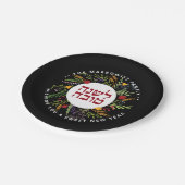 Personalisiert Rosh Hashanah Hebrew Pappteller (Schrägansicht)