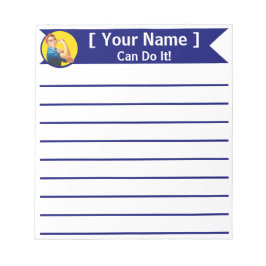 Personalisiert Rosie the Riveter Custom Notepad Notizblock