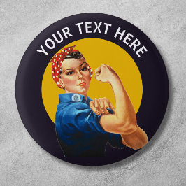 Personalisiert Rosie the Riveter Custom Vintag Button