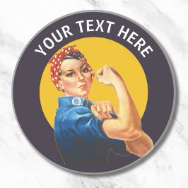 Personalisiert Rosie the Riveter Custom Vintag Getränkeuntersetzer