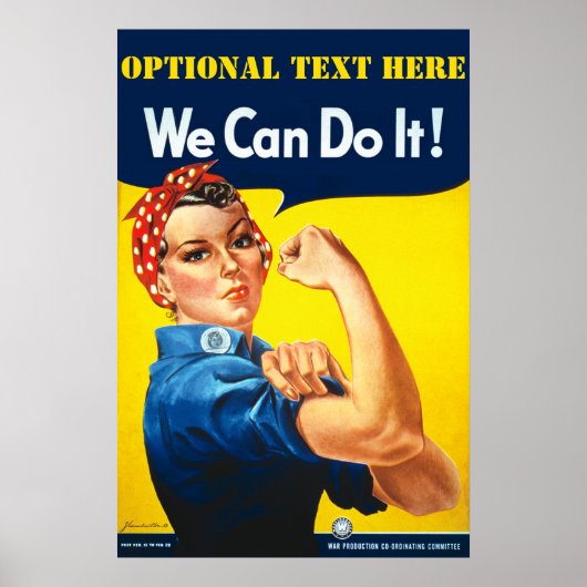 Personalisiert Rosie The Riveter Poster (Vorne)