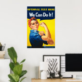 Personalisiert Rosie The Riveter Poster (Heimbüro)