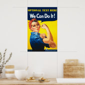 Personalisiert Rosie The Riveter Poster (Küche)