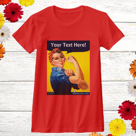 Personalisiert Rosie the Riveter Vintag WW2 Custom T-Shirt