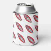 Personalisiert Rot aufblasbares Kayak Dosenkühler (Kanne Rückseite)