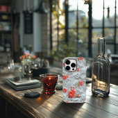 Personalisiert Rot bestickt mit Zitat Case-Mate iPhone Hülle