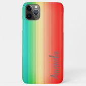 Personalisiert Rot-Gelb-Blau-Streifen Case-Mate iPhone Hülle (Rückseite)