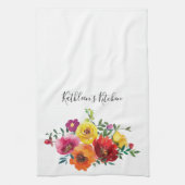 Personalisiert Rot-Gelb-Rosa-Farbe Geschirrtuch (Vertikal)