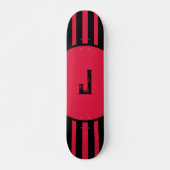 Personalisiert Rot und Schwarz Skateboard (Vorne)