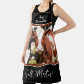 Personalisiert Rot, White Holstein Grill Master Schürze (InSitu)