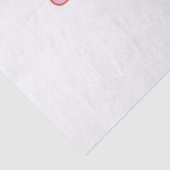 Personalisiert roter Rosa Name Seidenpapier (Detail)